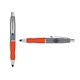 a silver cap & navy clip & orange grip turner ballpoint pen / stylus