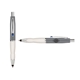 a silver cap & navy clip & white grip turner ballpoint pen / stylus