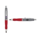 a silver cap & purple clip & red grip turner ballpoint pen / stylus