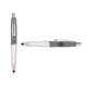 a silver cap & purple clip & white grip turner ballpoint pen / stylus