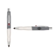 a silver cap & red clip & white grip turner ballpoint pen / stylus
