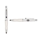 a white cap & black clip & white grip turner ballpoint pen / stylus