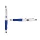a white cap & navy clip & navy grip turner ballpoint pen / stylus