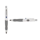 a white cap & navy clip & silver grip turner ballpoint pen / stylus