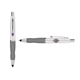 a white cap & purple clip & silver grip turner ballpoint pen / stylus