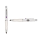 a white cap & purple clip & white grip turner ballpoint pen / stylus