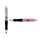 a pink cap & black clip & black grip turner ballpoint pen / stylus