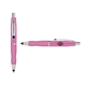 a pink cap & black clip & pink grip turner ballpoint pen / stylus