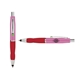 a pink cap & light green clip & red grip turner ballpoint pen / stylus