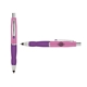 a pink cap & purple clip & purple grip turner ballpoint pen / stylus