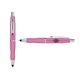 a pink cap & purple clip & pink grip turner ballpoint pen / stylus