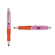 a pink cap & red clip & orange grip turner ballpoint pen / stylus