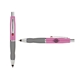 a pink cap & red clip & silver grip turner ballpoint pen / stylus