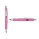 a pink cap & red clip & pink grip turner ballpoint pen / stylus