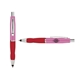 a pink cap & white clip & red grip turner ballpoint pen / stylus