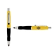 a yellow cap & black clip & black grip turner ballpoint pen / stylus
