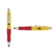 a yellow cap & black clip & red grip turner ballpoint pen / stylus