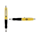 a yellow cap & navy clip & black grip turner ballpoint pen / stylus