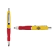 a yellow cap & navy clip & red grip turner ballpoint pen / stylus