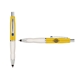 a yellow cap & navy clip & white grip turner ballpoint pen / stylus