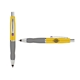 a yellow cap & purple clip & silver grip turner ballpoint pen / stylus