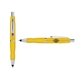 a yellow cap & purple clip & yellow grip turner ballpoint pen / stylus