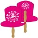 Top Hat Digital Hand Fan (2 Sides)- Paper Products