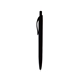 aerial view a black sleek write rubberized pen, image 1 of 3