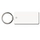 a white key tag - rectangle w / rc - spot color