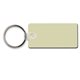 a cream key tag - rectangle w / rc - spot color