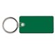 a opaque green key tag - rectangle w / rc - spot color