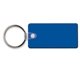 a opaque blue key tag - rectangle w / rc - spot color