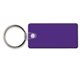 a purple key tag - rectangle w / rc - spot color