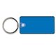 a trans blue key tag - rectangle w / rc - spot color