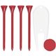 Promotional 4 Tall Golf Tees /1 Ball Marker /1 Divot Tool Packaged