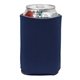 aerial view a navy pocket 4mm sponge foam sleeve koozie, image 1 of 2
