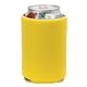 aerial view a yellow pocket 4mm sponge foam sleeve koozie, image 1 of 2