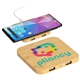 a group of panda bamboo 15w wireless charger with dual usb ports