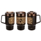 a group of nayad(r) cortado 16 oz coffee grounds / recycled polypropylene mug