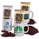 aerial view a group of 11oz ceramic mug w / coffee, image 2 of 2