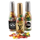 a group of champagne bottle w / mini chicklets