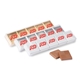 a group of ten piece chocolate foiled square acetate