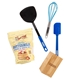 aerial view a blue perfect pancakes gift set, image 3 of 5