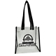 a clear black trim the clear tote