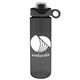 a smoke bottle & gray with black spout lid the freedom bottle - 28 oz tritan(tm) renew bottle with silicone loop handle lid