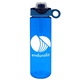 a transparent blue bottle & cyan with blue spout lid the freedom bottle - 28 oz tritan(tm) renew bottle with silicone loop handle lid