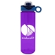 a transparent violet bottle & cyan with blue spout lid the freedom bottle - 28 oz tritan(tm) renew bottle with silicone loop handle lid