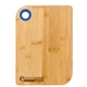 a bamboo with blue silicone ring - bamboo cutting board