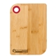 a bamboo with red silicone ring - bamboo cutting board