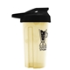 a translucent pastel yellow tumbler & black lid 20 oz next gen tumbler with usa drink thru lid